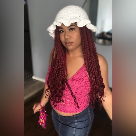 🌸 “Cozy Gurl” 🌸 Handmade Crochet Bralette Top - Picture 3 of 9